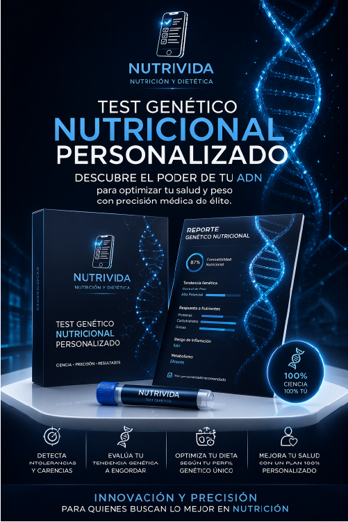 Análisis genético de saliva para intolerancias alimentarias